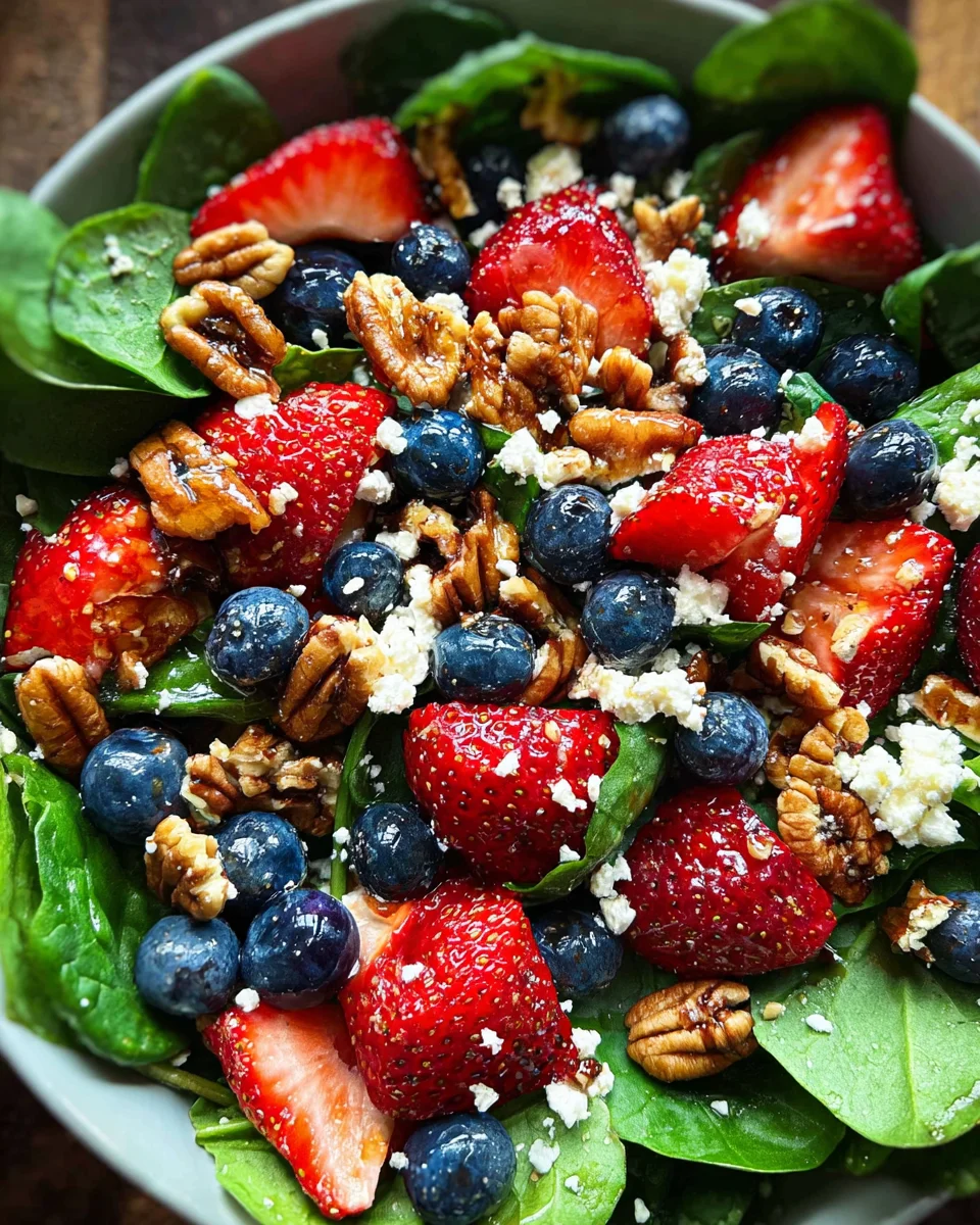 15-Minute Strawberry Spinach Salad