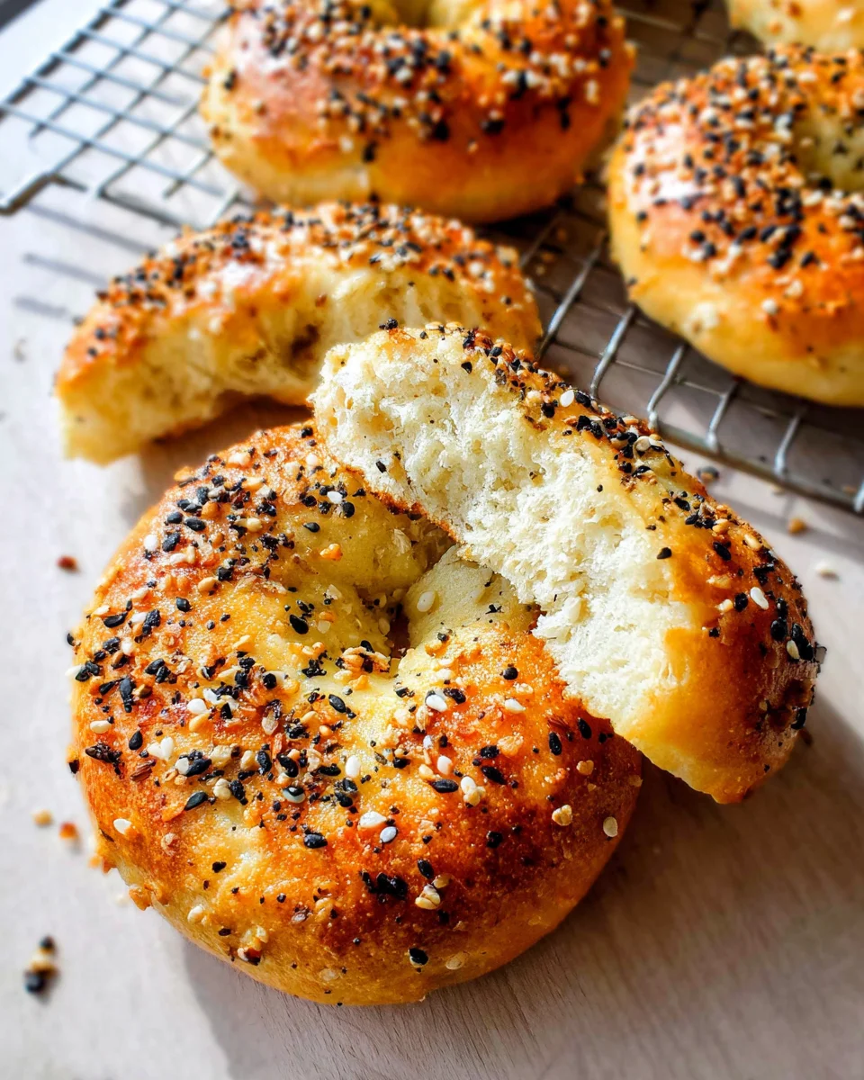 3 Ingredient Air Fryer Bagels