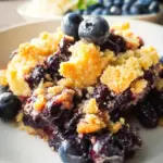 4 Ingredient Blueberry Cobbler