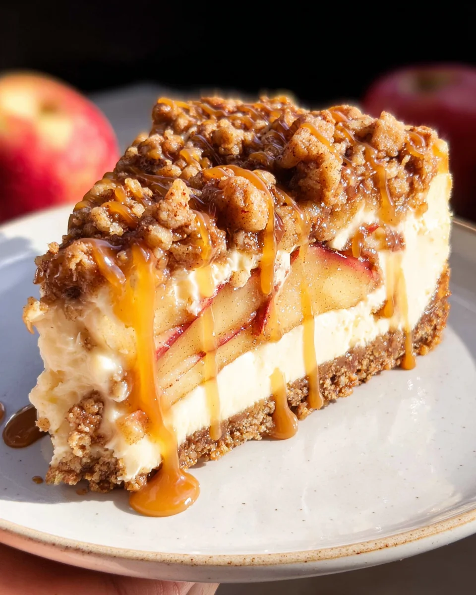 Apple Crisp Cheesecake