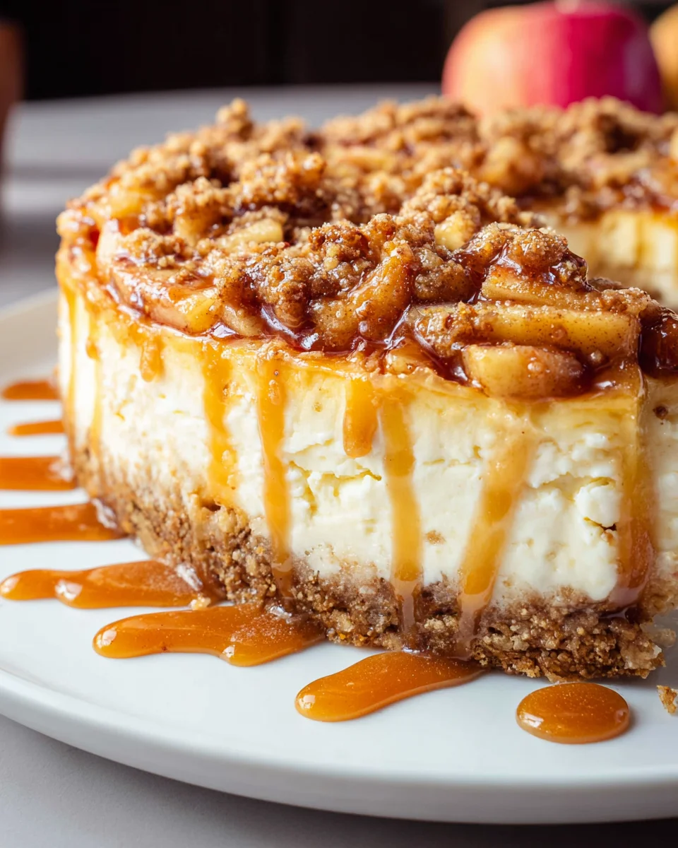 Apple Crisp Cheesecake 37 Apple