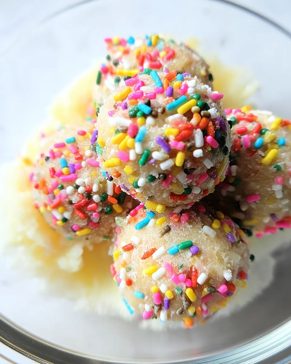 Applesauce Birthday Cake Protein Balls 15 Applesauce