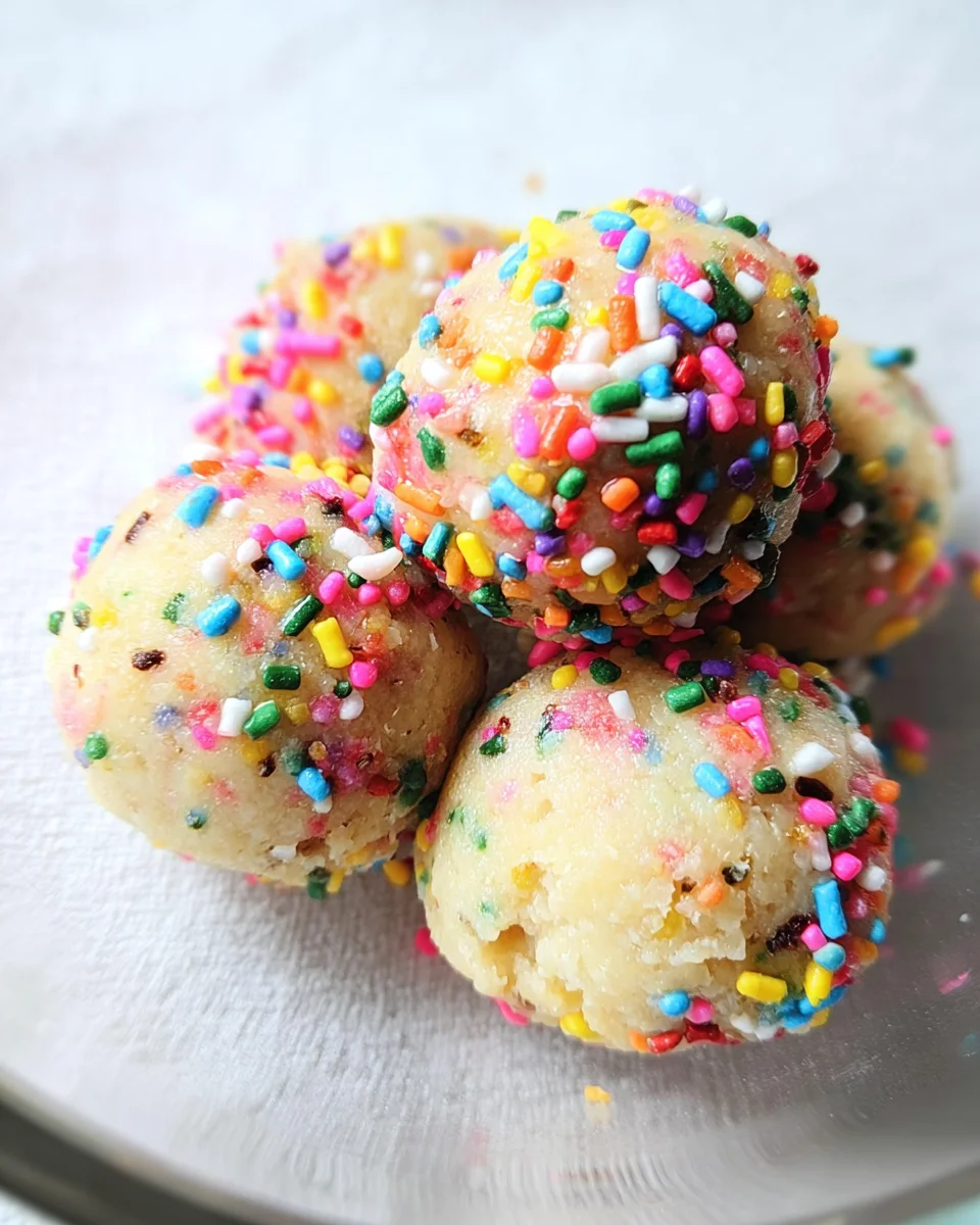 Applesauce Birthday Cake Protein Balls 16 Applesauce