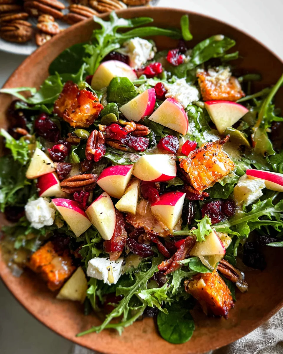 Autumn Salad with Apple Cider Vinaigrette
