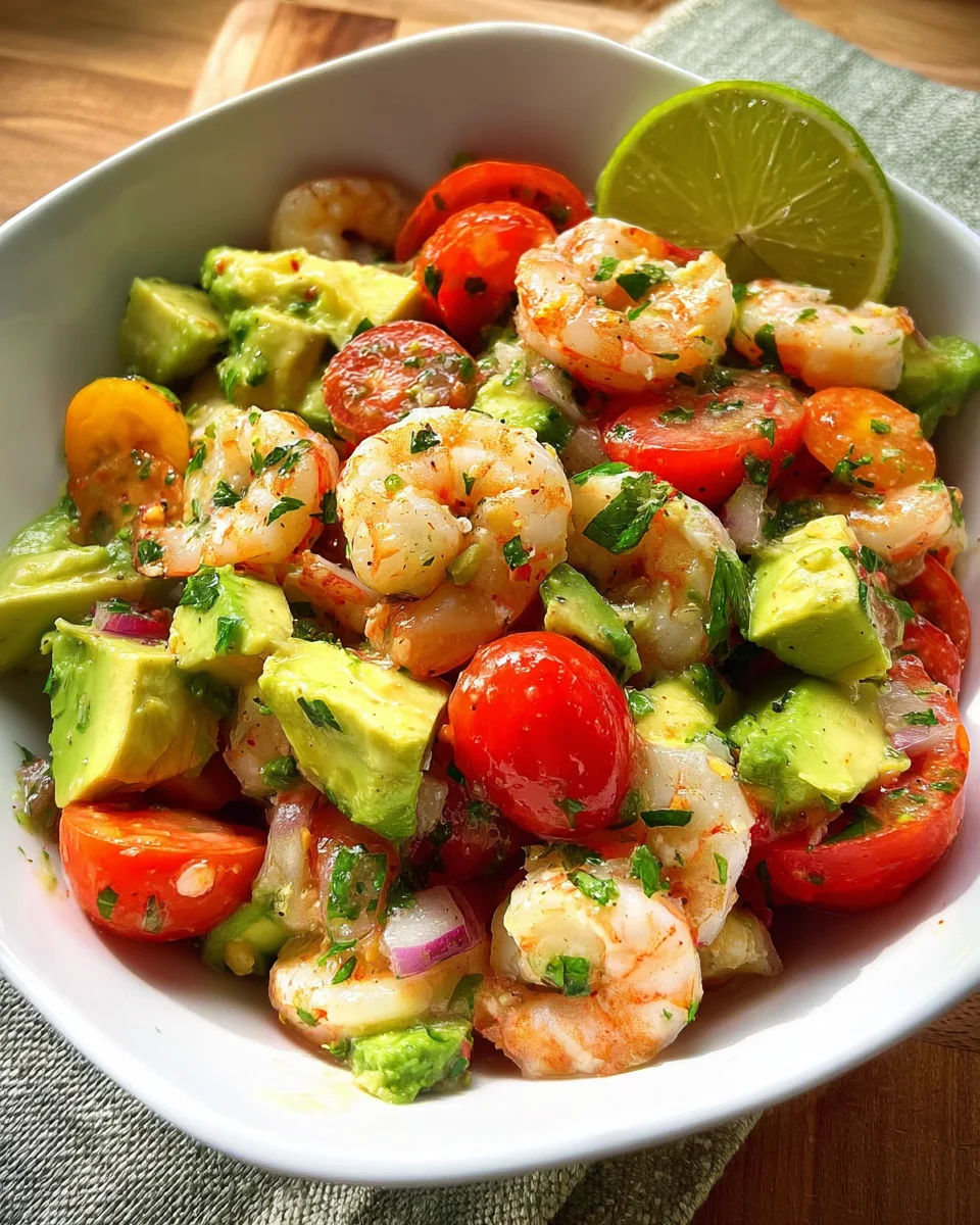 Avocado Salsa Shrimp Salad