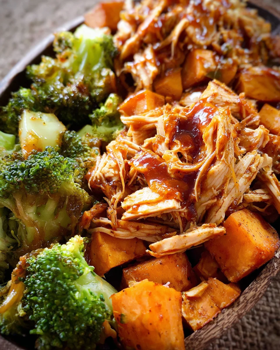BBQ Chicken & Roasted Sweet Potato Bowls