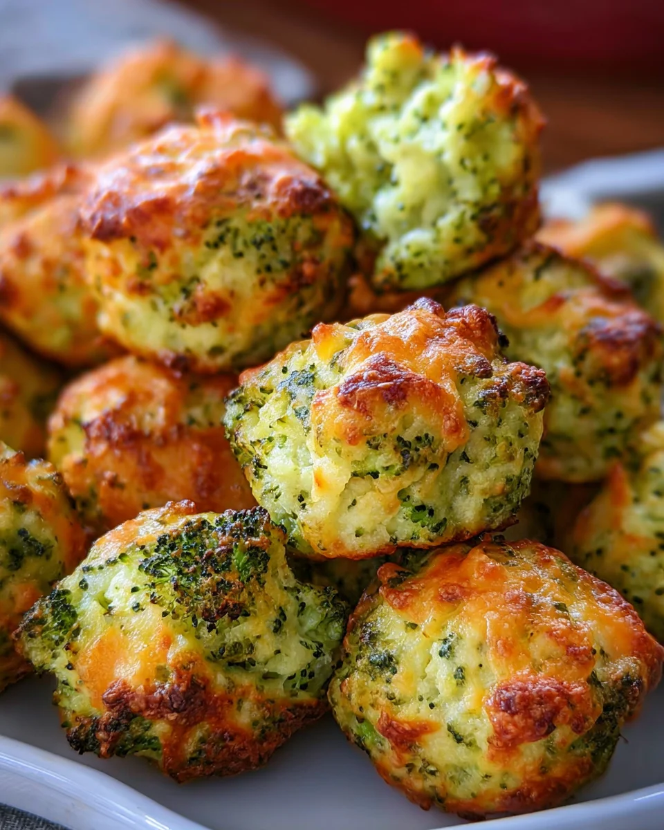 Baked Broccoli Cheese Balls