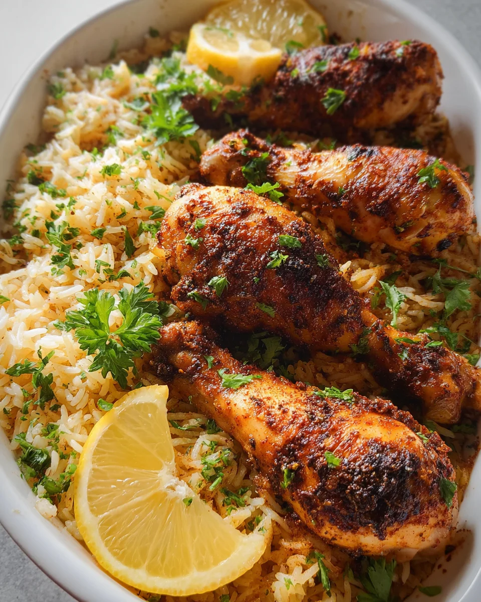 Baked Chicken Legs and Rice 29 Baked