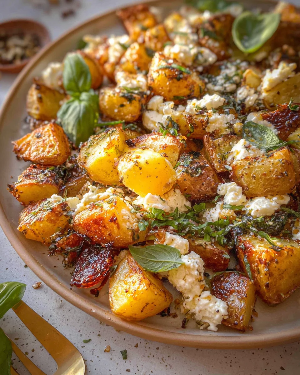 Baked Feta Potatoes
