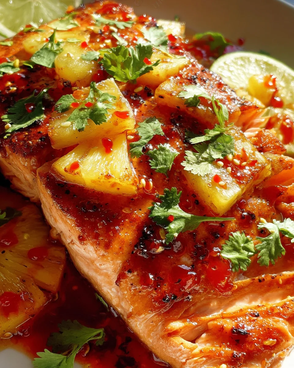 Baked Pineapple Salmon