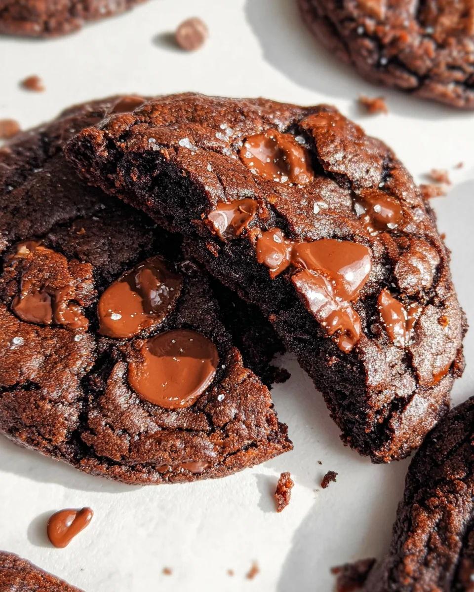 Bakery Style Double Chocolate Chip Cookies