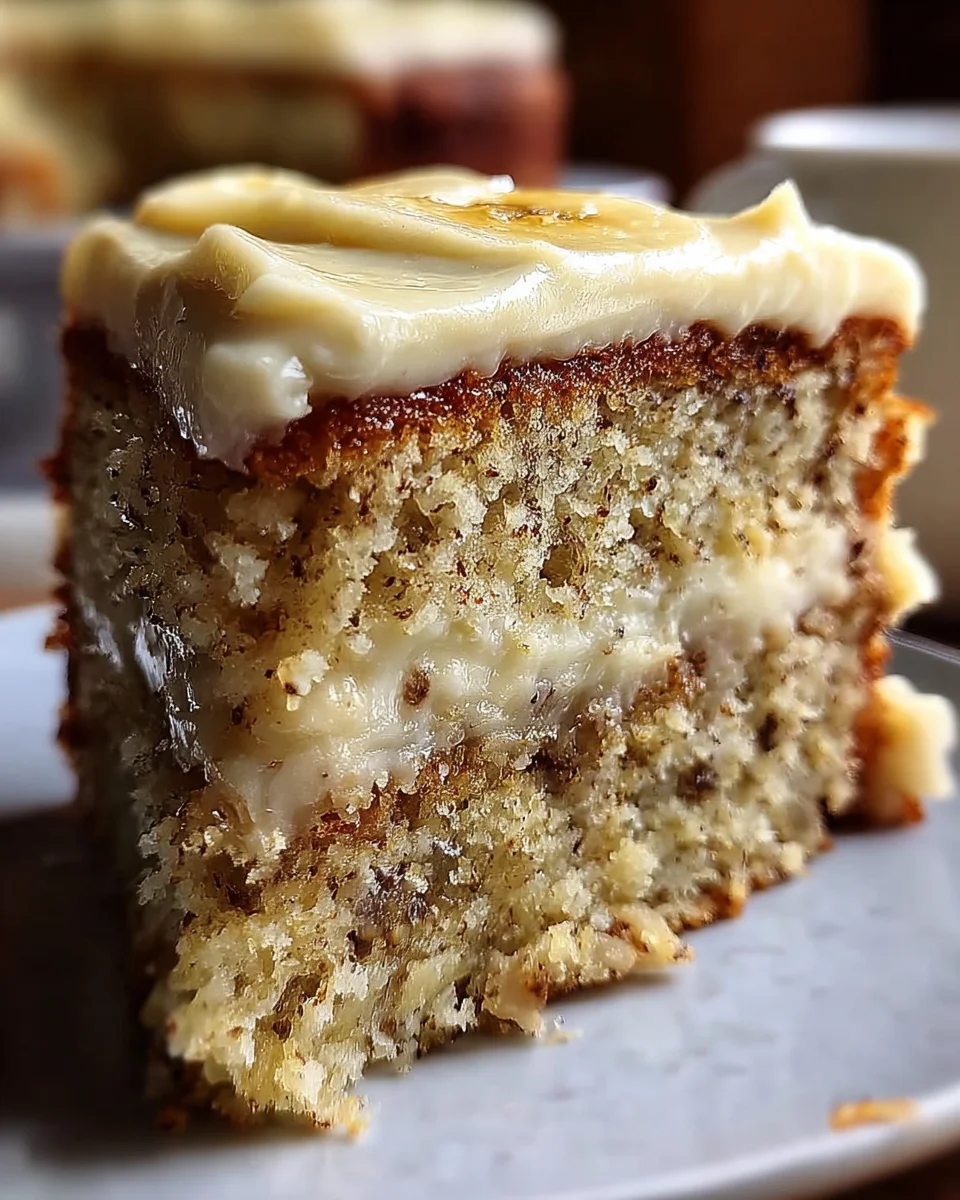 Banana Cake with Cream Cheese Frosting