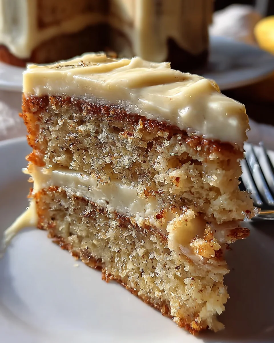 Banana Cake with Cream Cheese Frosting 20 Banana