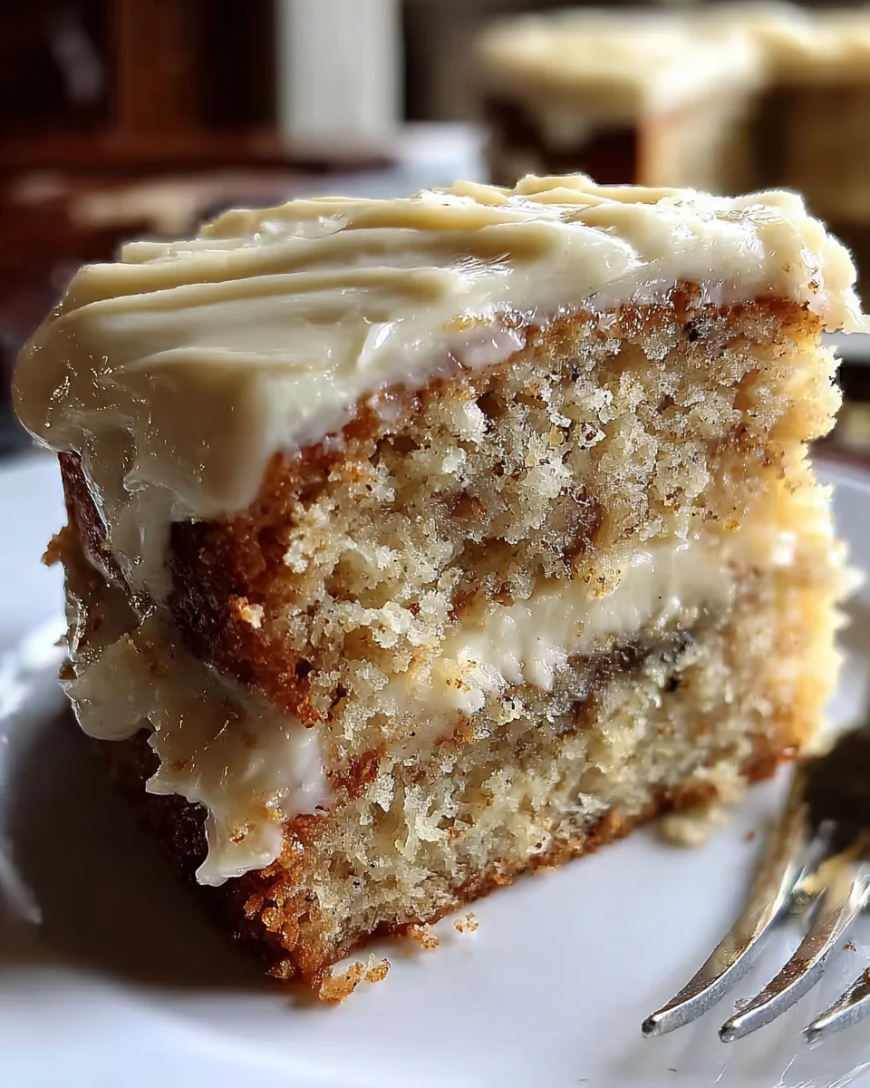 Banana Cake with Cream Cheese Frosting 21 Banana