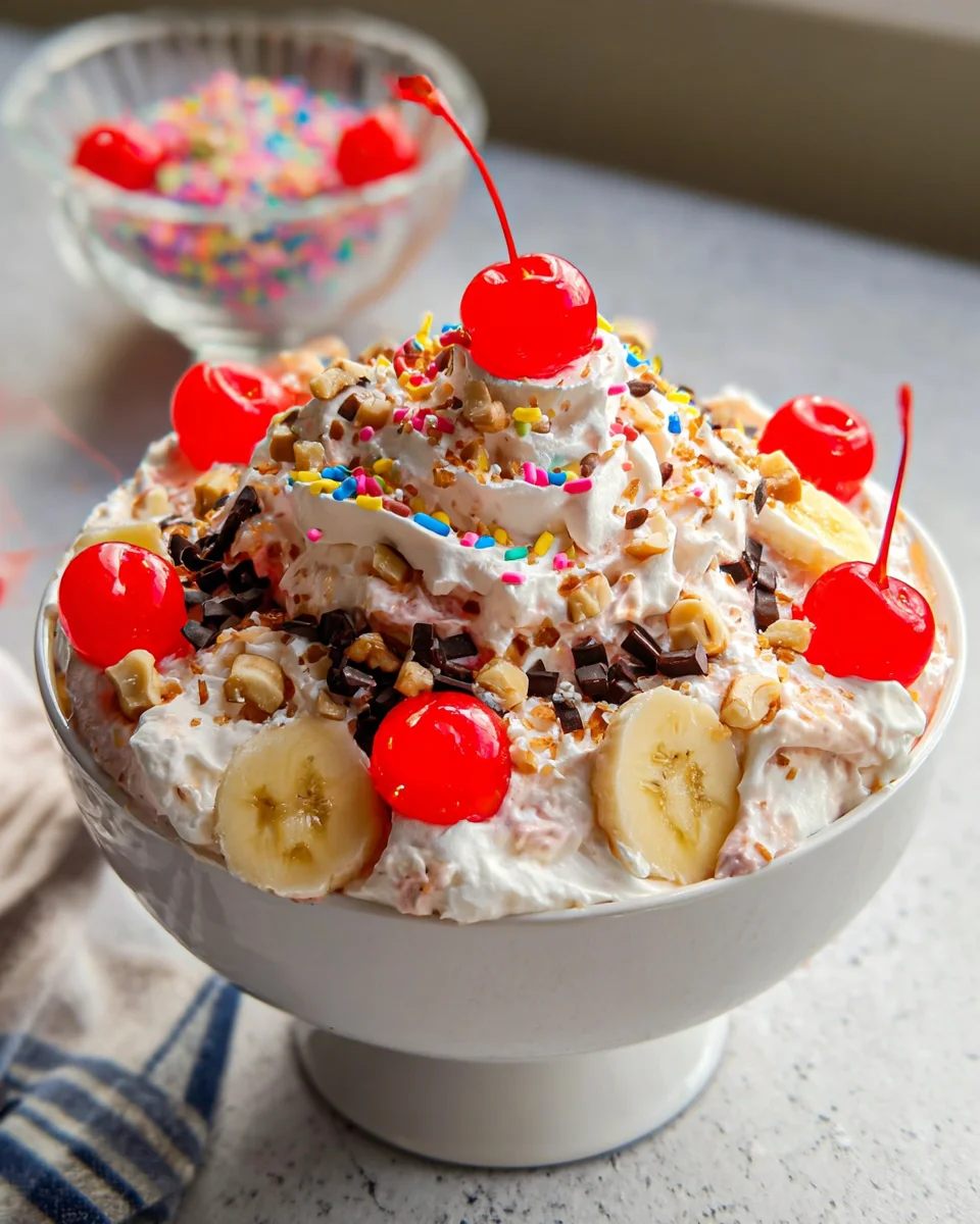 Banana Split Fluff Salad 19 Banana