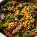 Beef and Broccoli Ramen Stir Fry