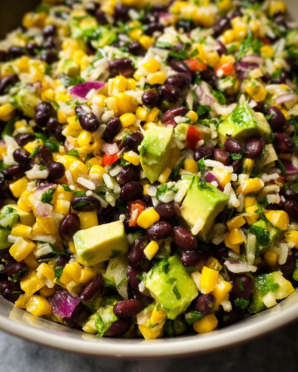 Black Bean Corn Avocado Salad