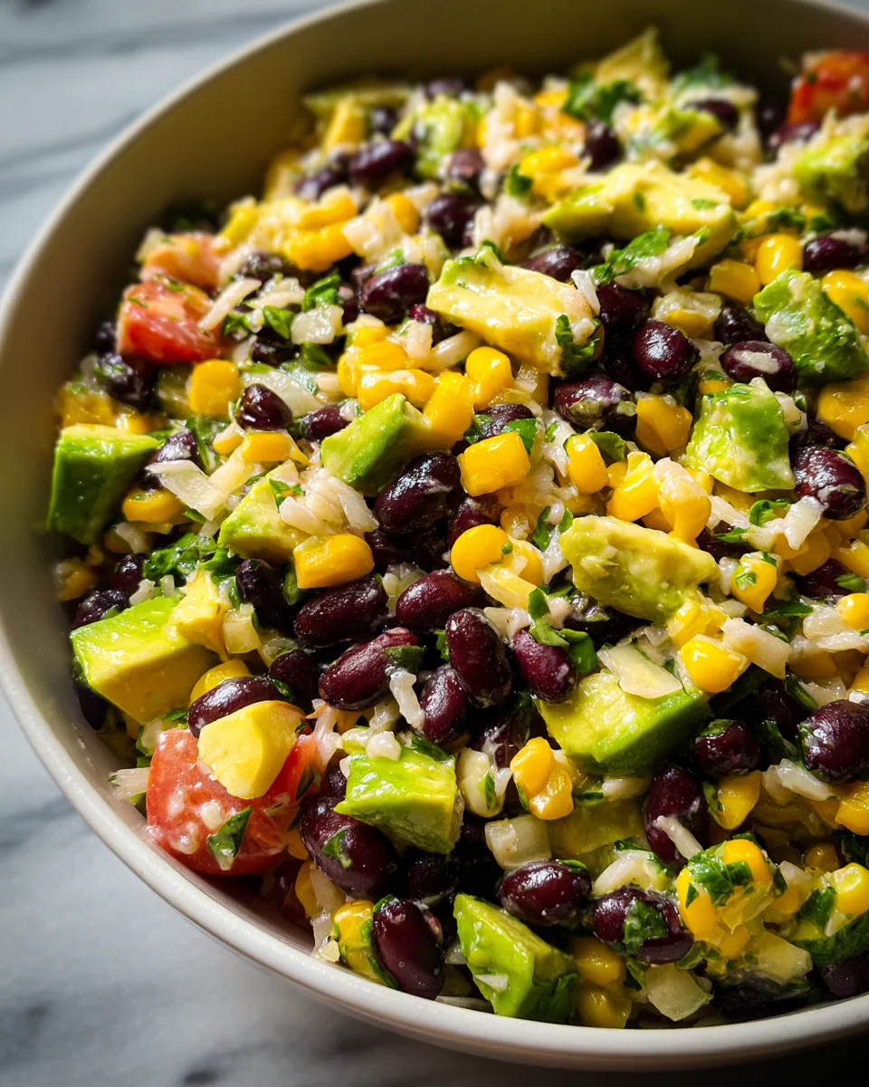 Black Bean Corn Avocado Salad 21 Black