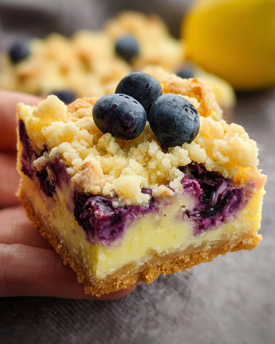 Blueberry Lemon Pie Bars