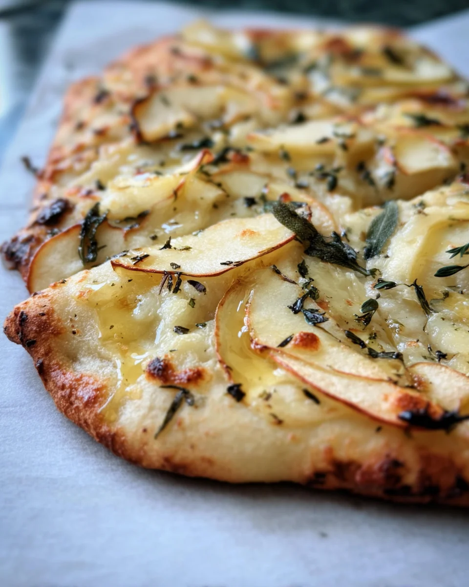Brie and Apple Flatbread