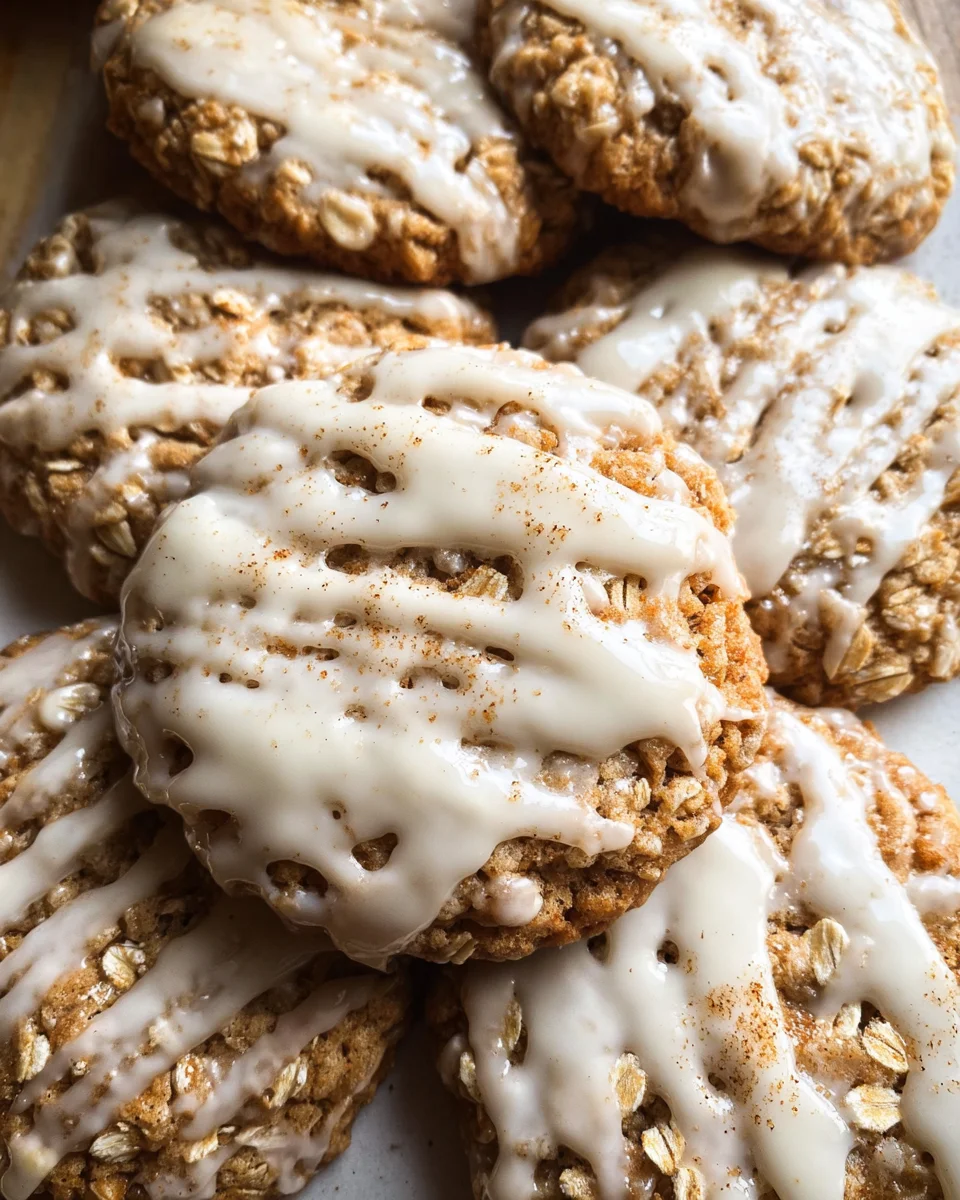 Brown Butter Iced Oatmeal Cookies Recipe