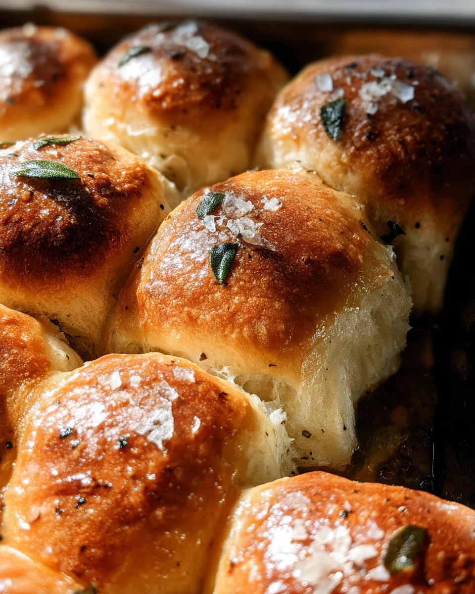 Brown Butter Sage Dinner Rolls