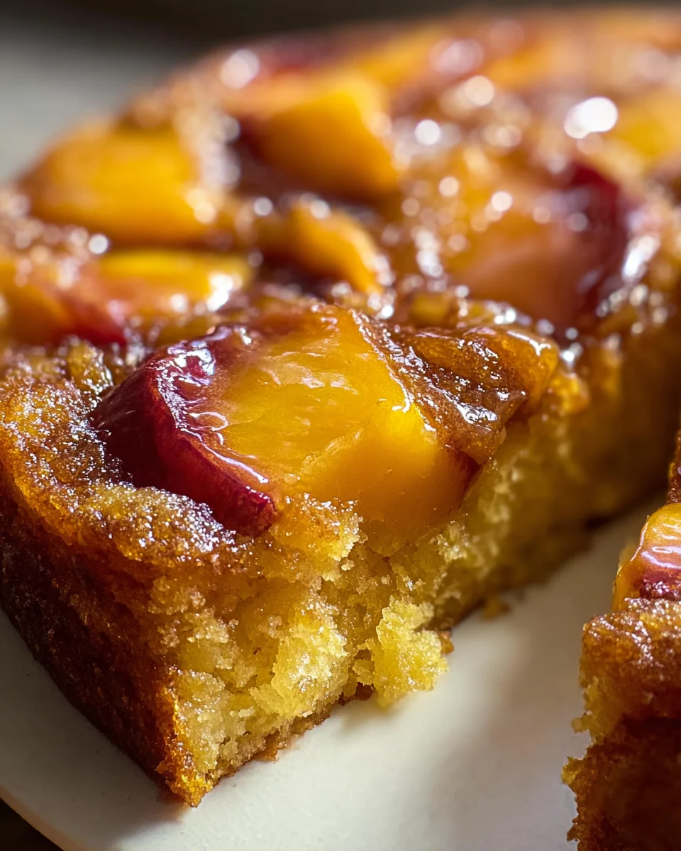 Brown Sugar Peach Cake