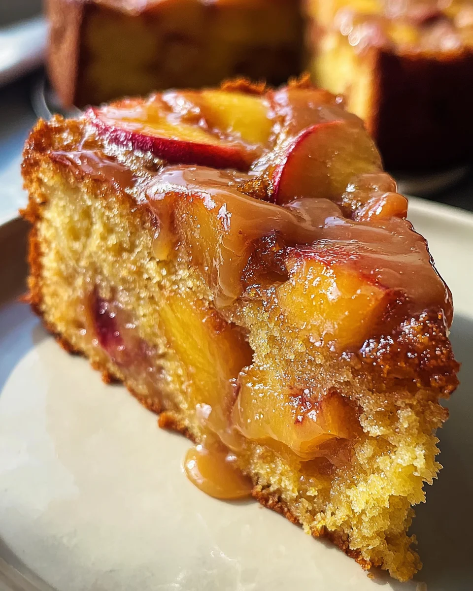Brown Sugar Peach Cake 20 Brown