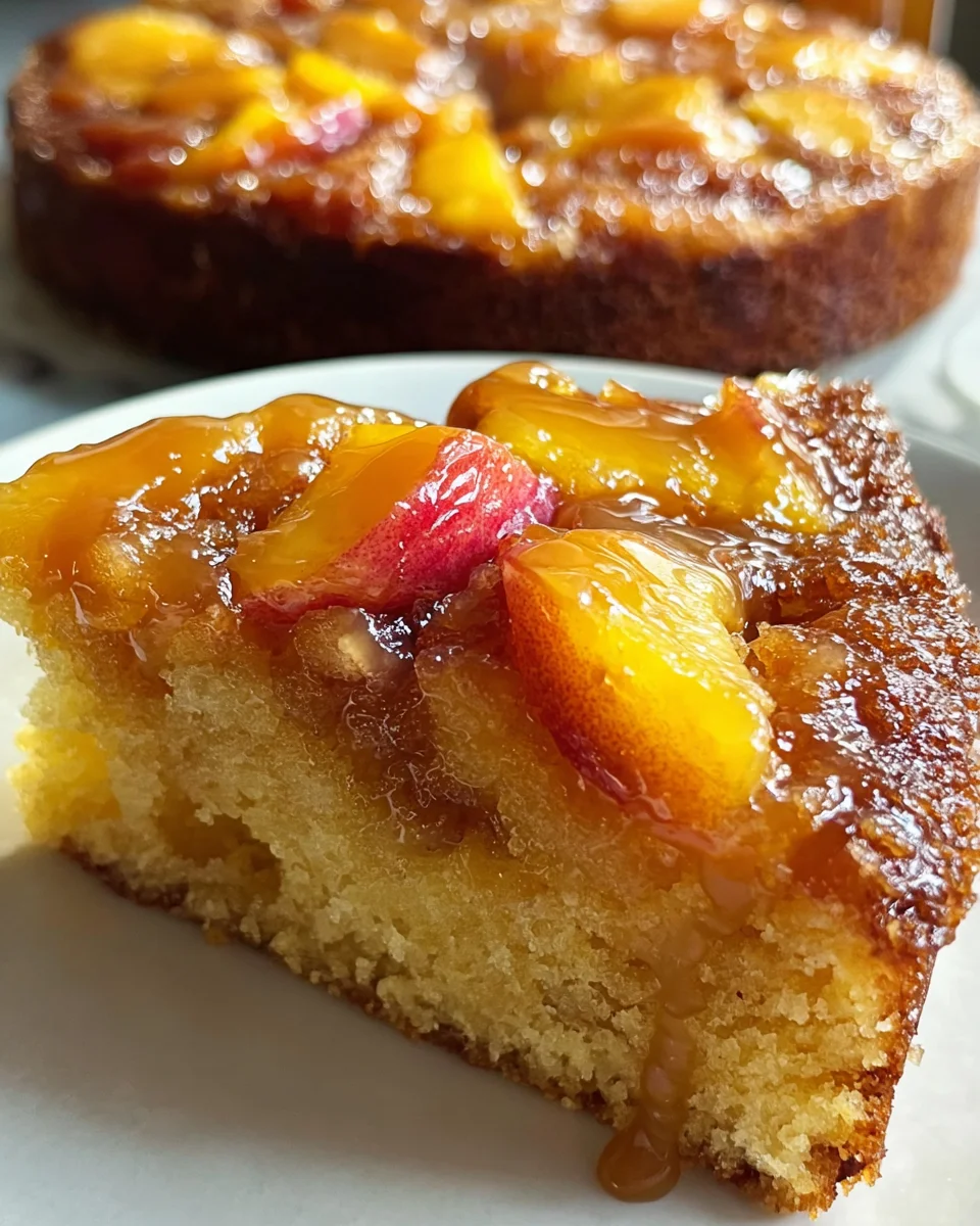 Brown Sugar Peach Cake 21 Brown