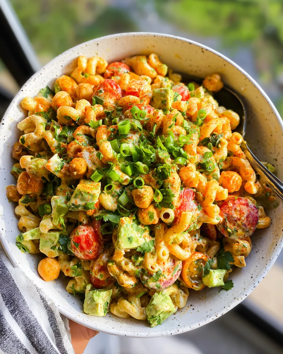 Buffalo Chickpea Pasta Salad