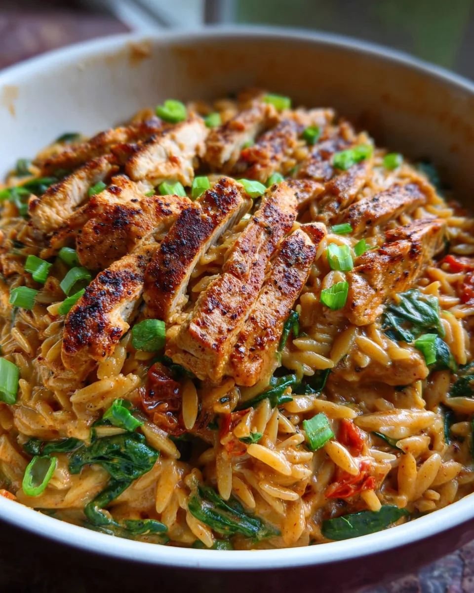 Cajun Chicken Orzo 16 Cajun