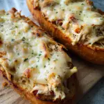 Cheesy Chicken Garlic Bread Sandwich