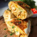 Cheesy Garlic Chicken Wraps