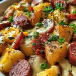 Cheesy Ranch Potatoes and Smoked Sausage 24 Cheesy Ranch Potatoes and Smoked Sausage