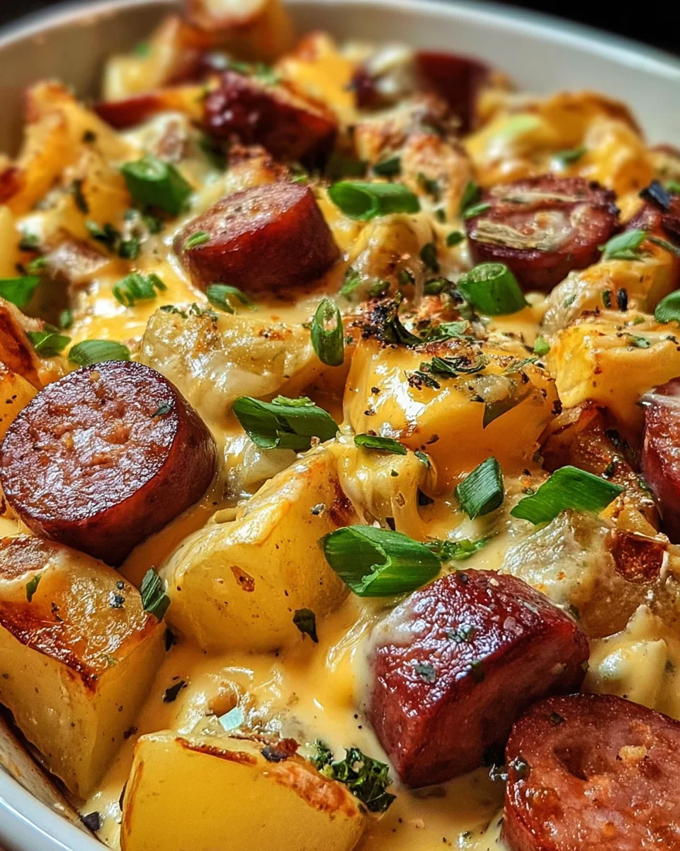 Cheesy Ranch Potatoes and Smoked Sausage 23 Cheesy