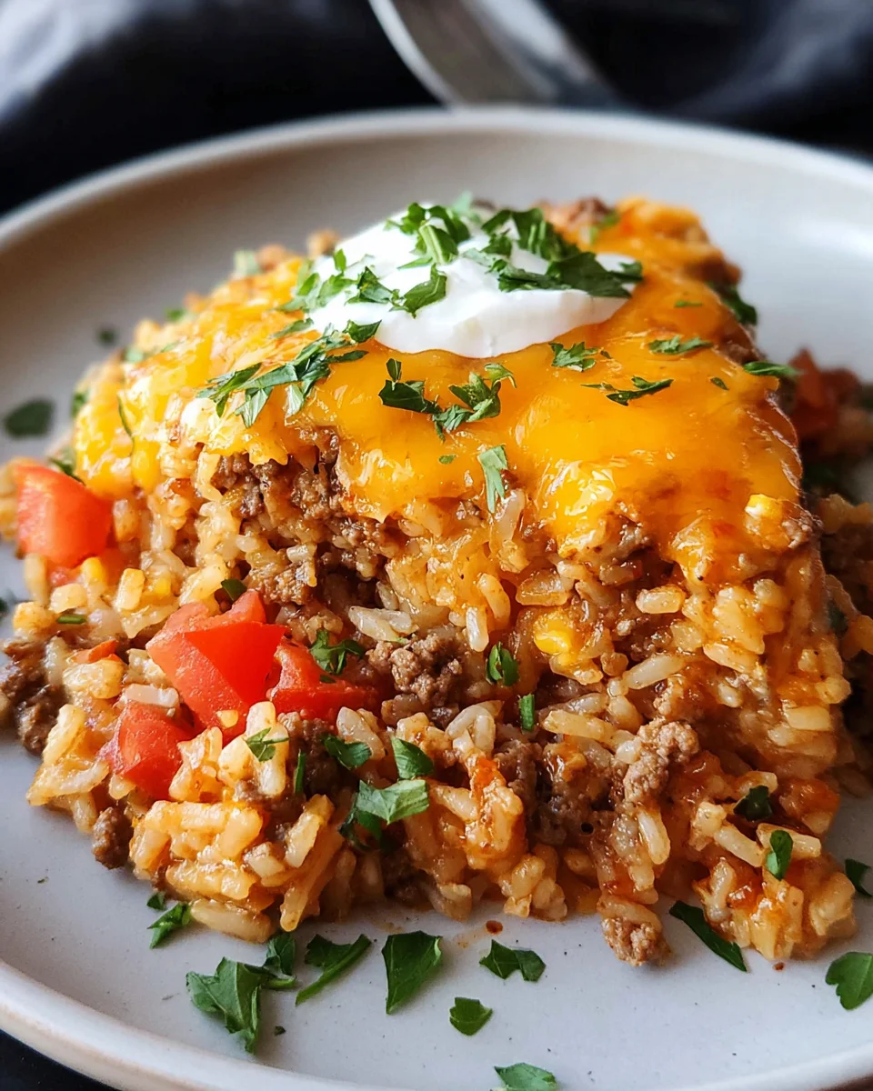 Cheesy Taco Rice Recipe 22 Cheesy