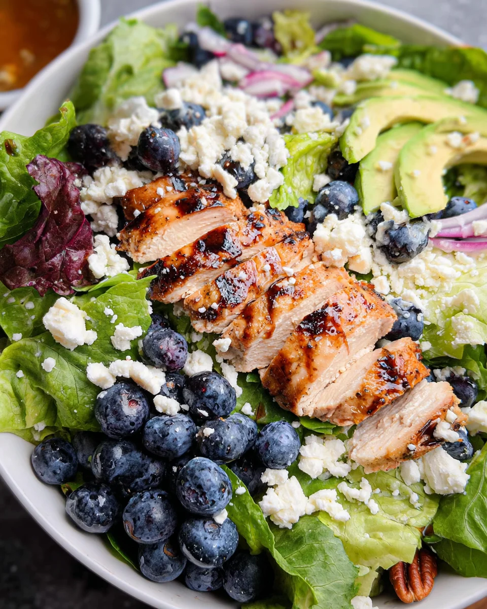 Chicken Blueberry Feta Salad 22 Chicken
