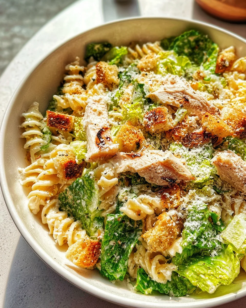 Chicken Caesar Pasta Salad