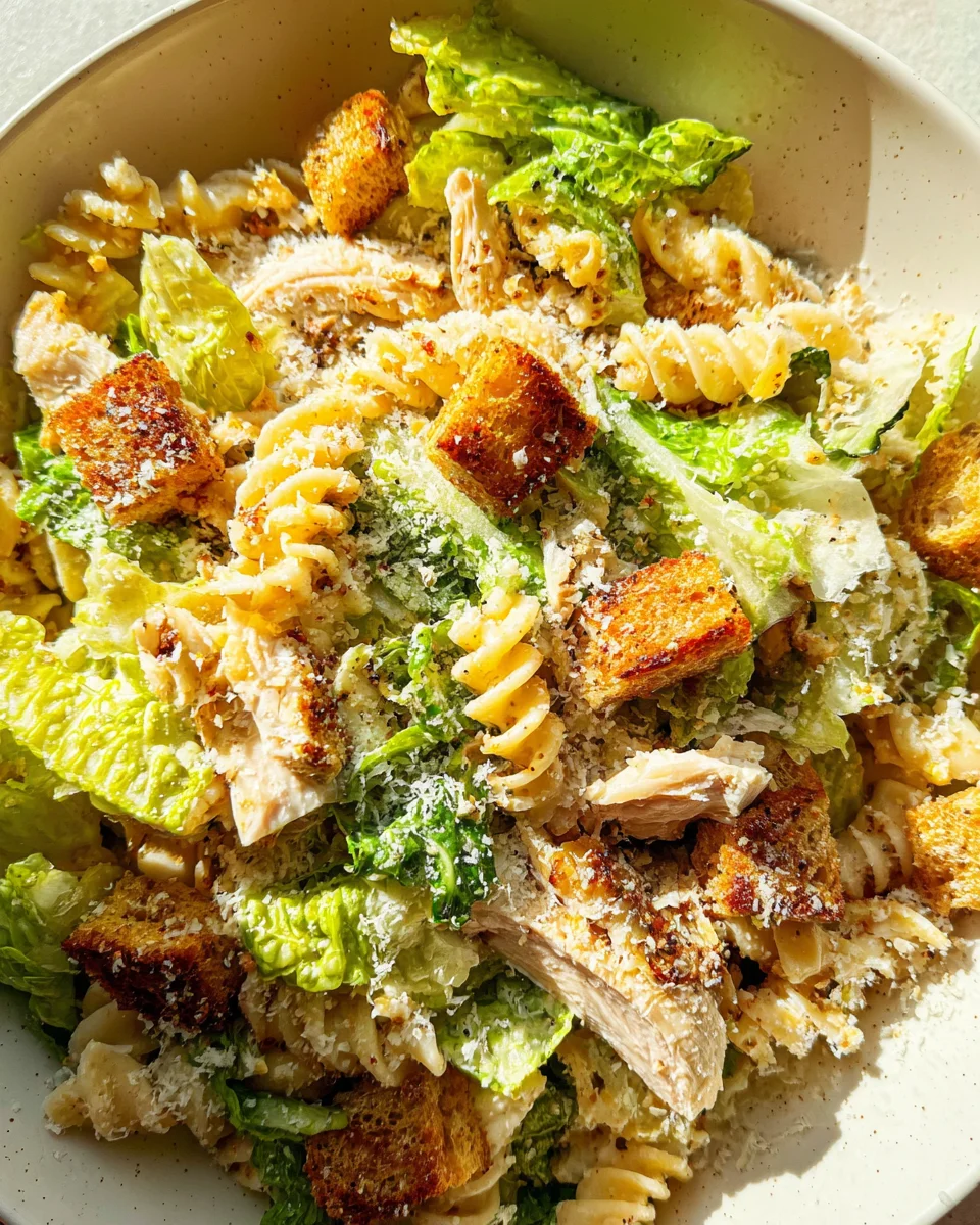 Chicken Caesar Pasta Salad 19 Chicken