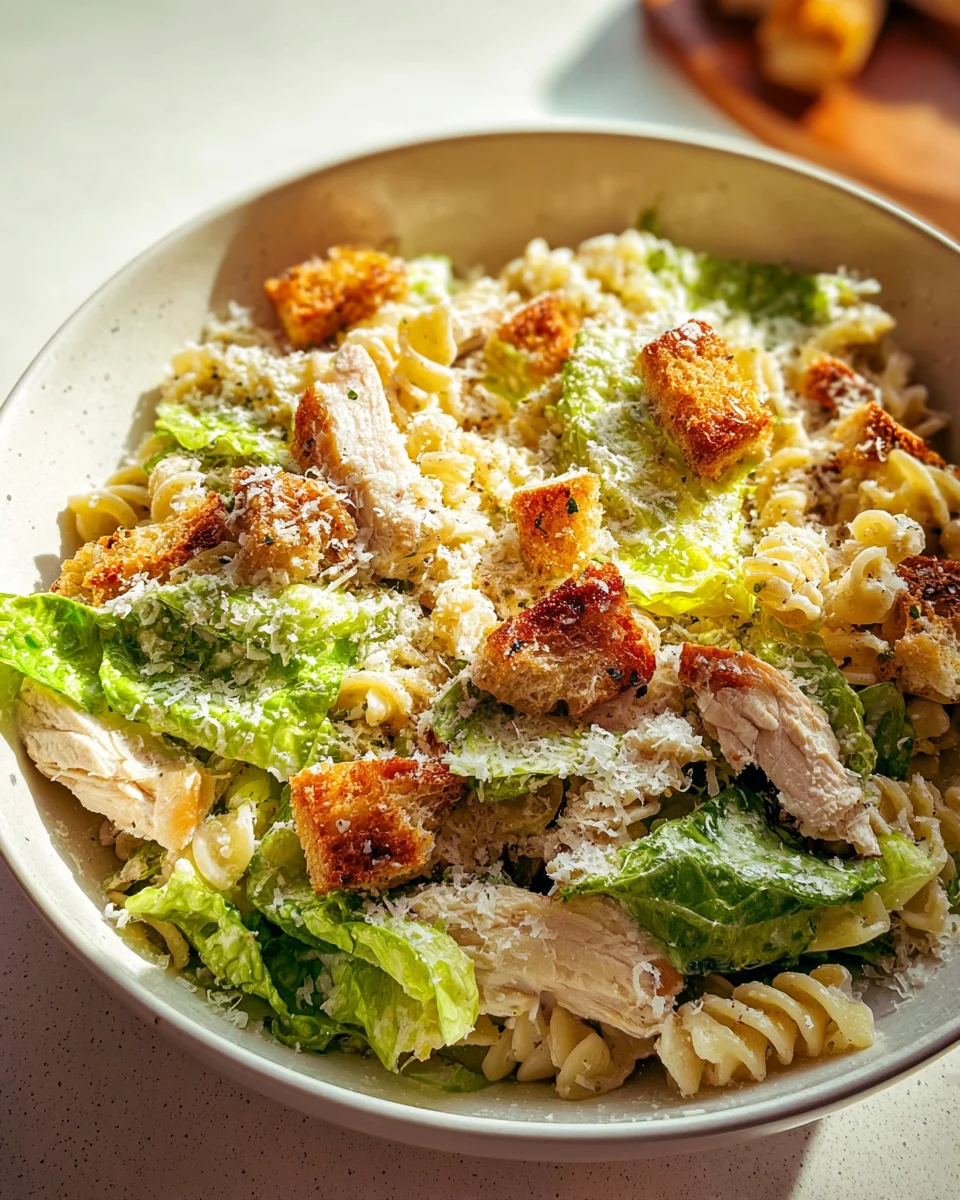 Chicken Caesar Pasta Salad 20 Chicken