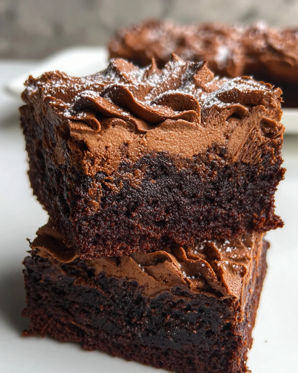 Chocolate Mousse Brownies Recipe 26 Chocolate