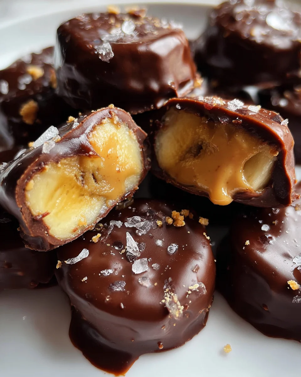 Chocolate Peanut Butter Banana Bites