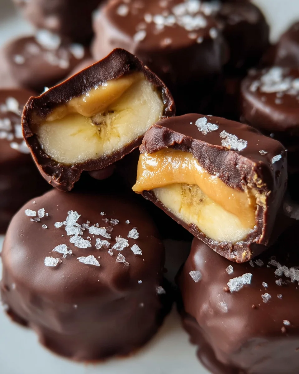 Chocolate Peanut Butter Banana Bites 17 Chocolate