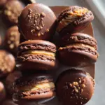 Chocolate Peanut Butter Macarons 24 Chocolate Peanut Butter Macarons