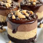 Chocolate Peanut Butter Mini Cheesecakes 26 Chocolate Peanut Butter Mini Cheesecakes