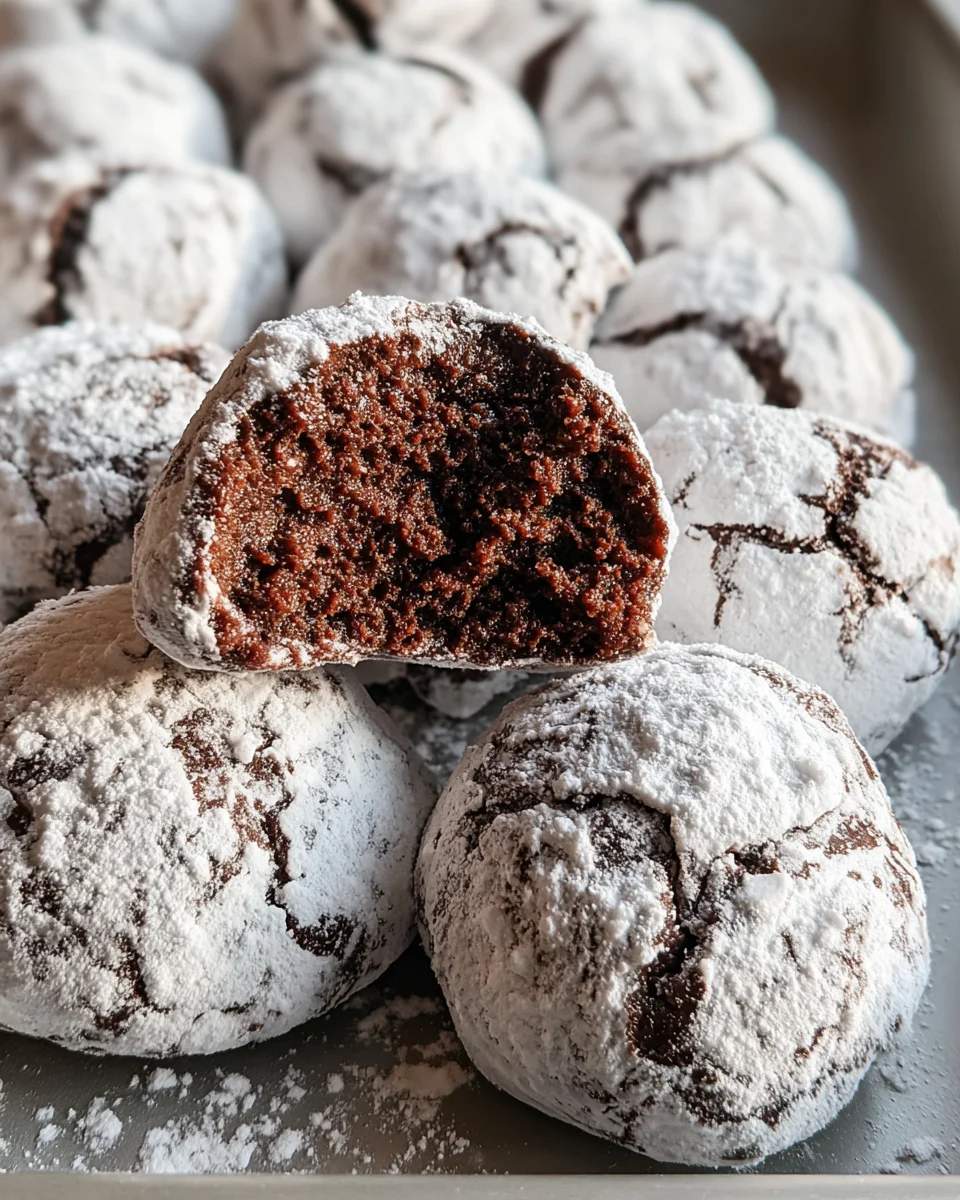 Classic Chocolate Snowball Cookies