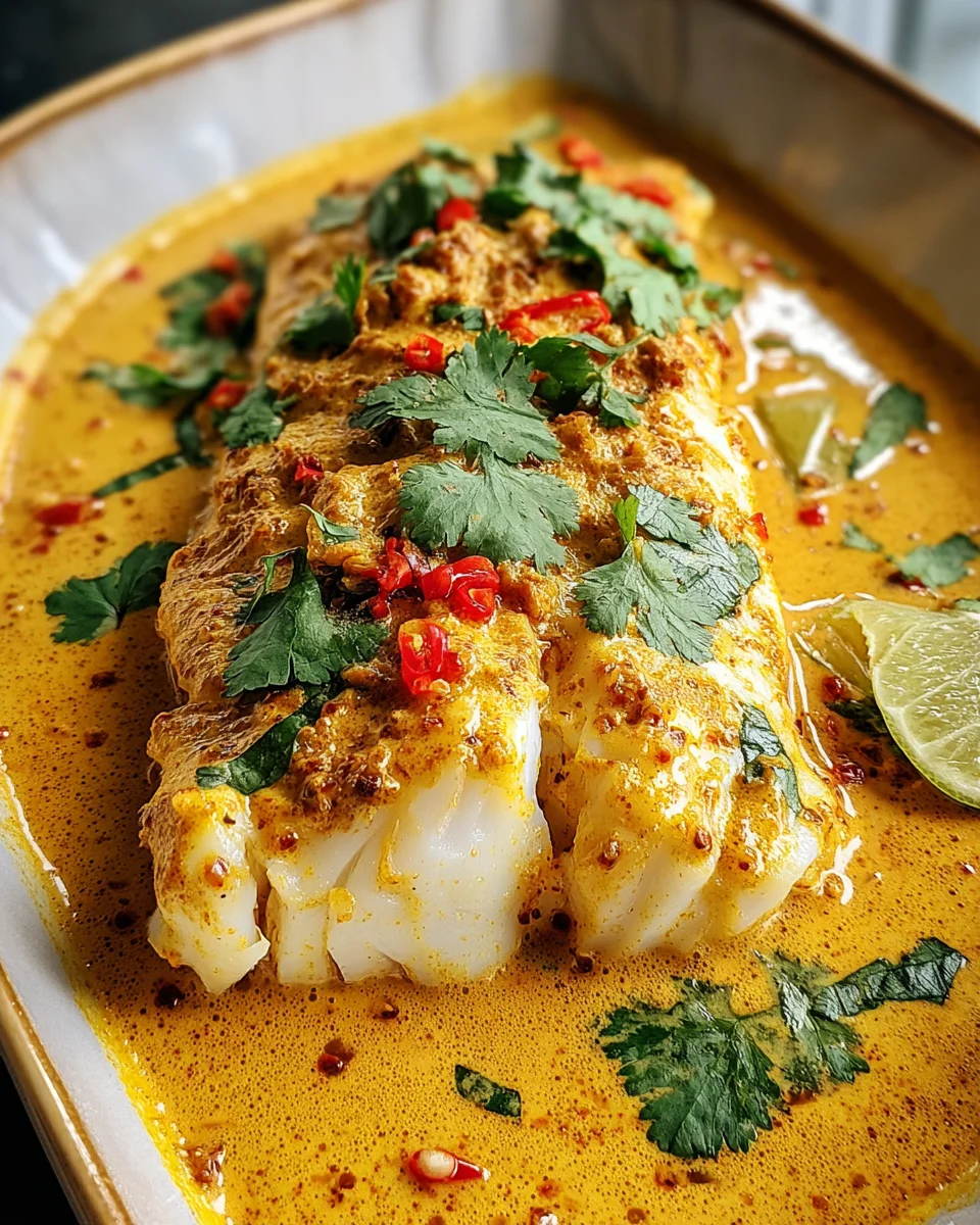 Coconut Curry Baked Cod