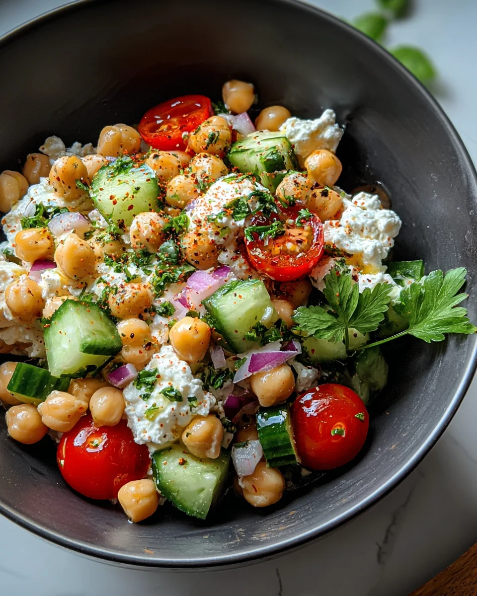 Cottage Cheese and Chickpeas Salad 21 Cottage