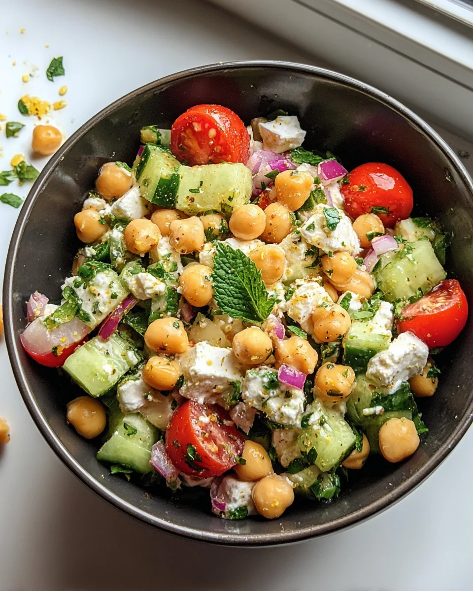 Cottage Cheese and Chickpeas Salad 22 Cottage