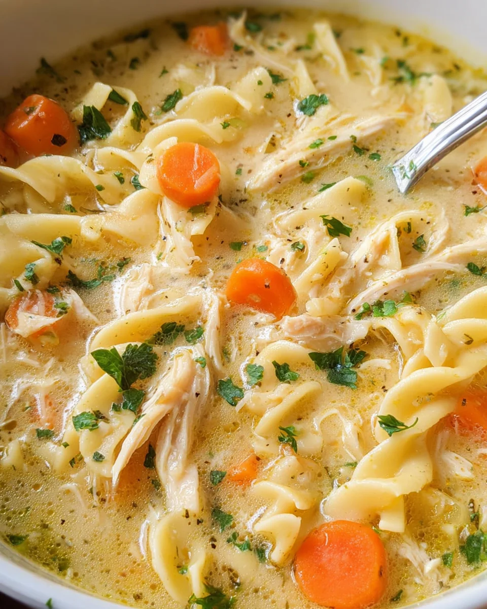 Creamy Chicken Noodle Soup Recipe 25 Creamy